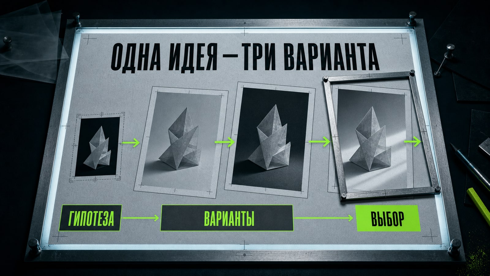 Генерируйте одну гипотезу серией вариантов