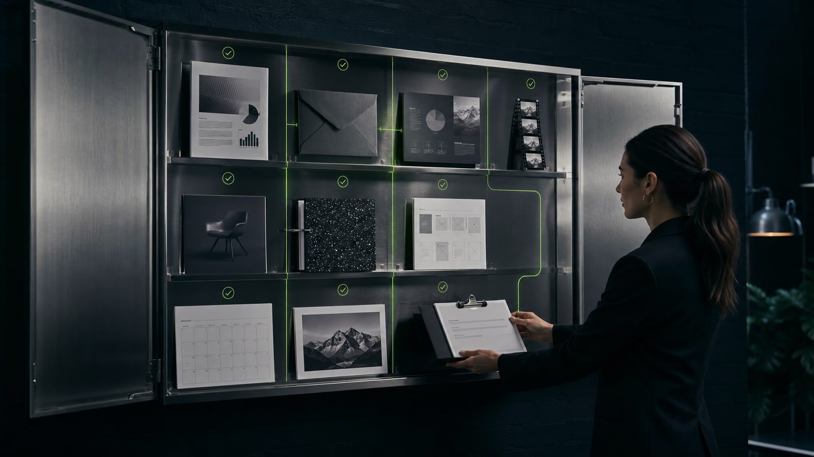 AI for work: a physical map of ten work tasks and finished artifacts