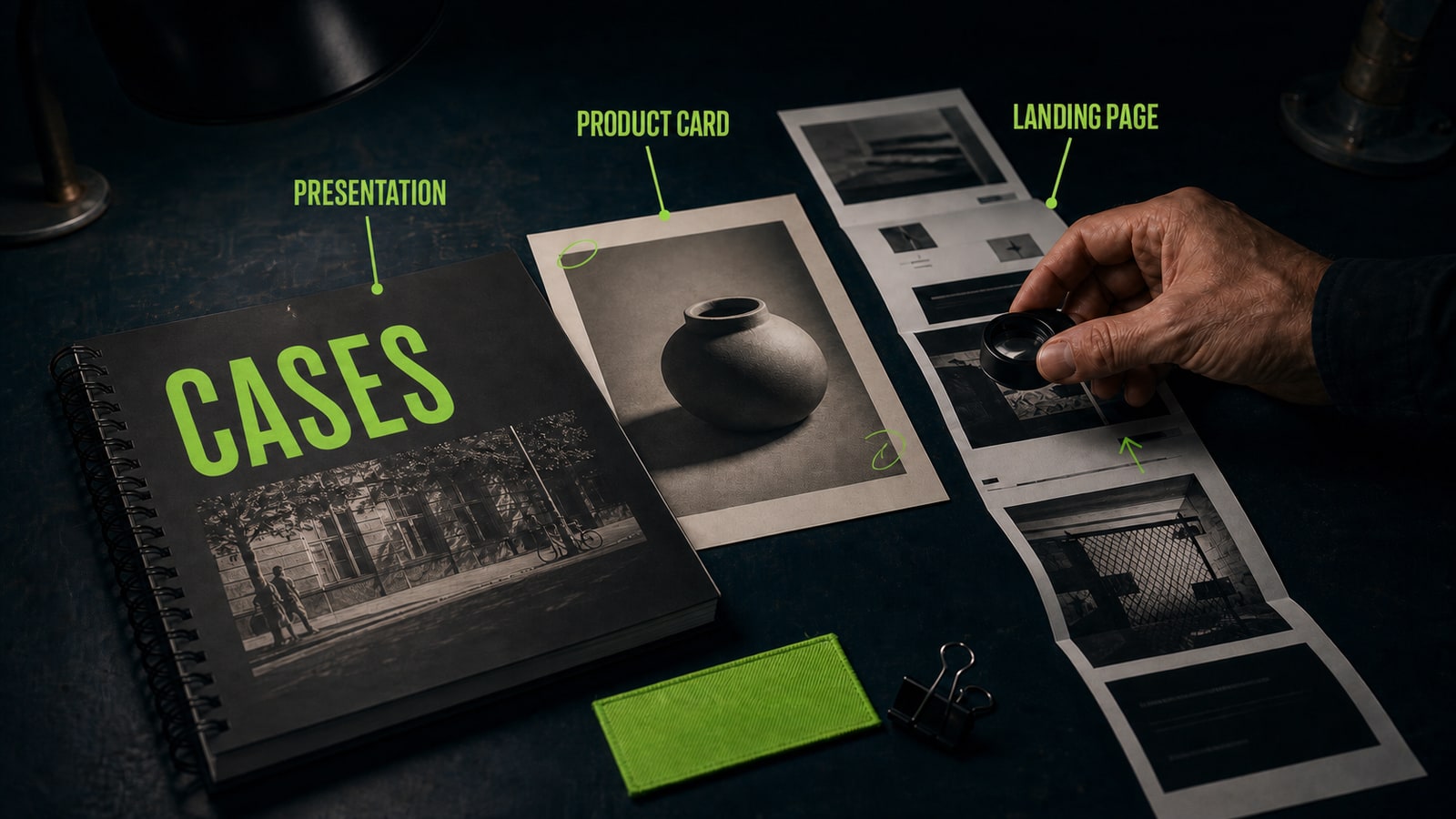 Build three portfolio cases before outreach