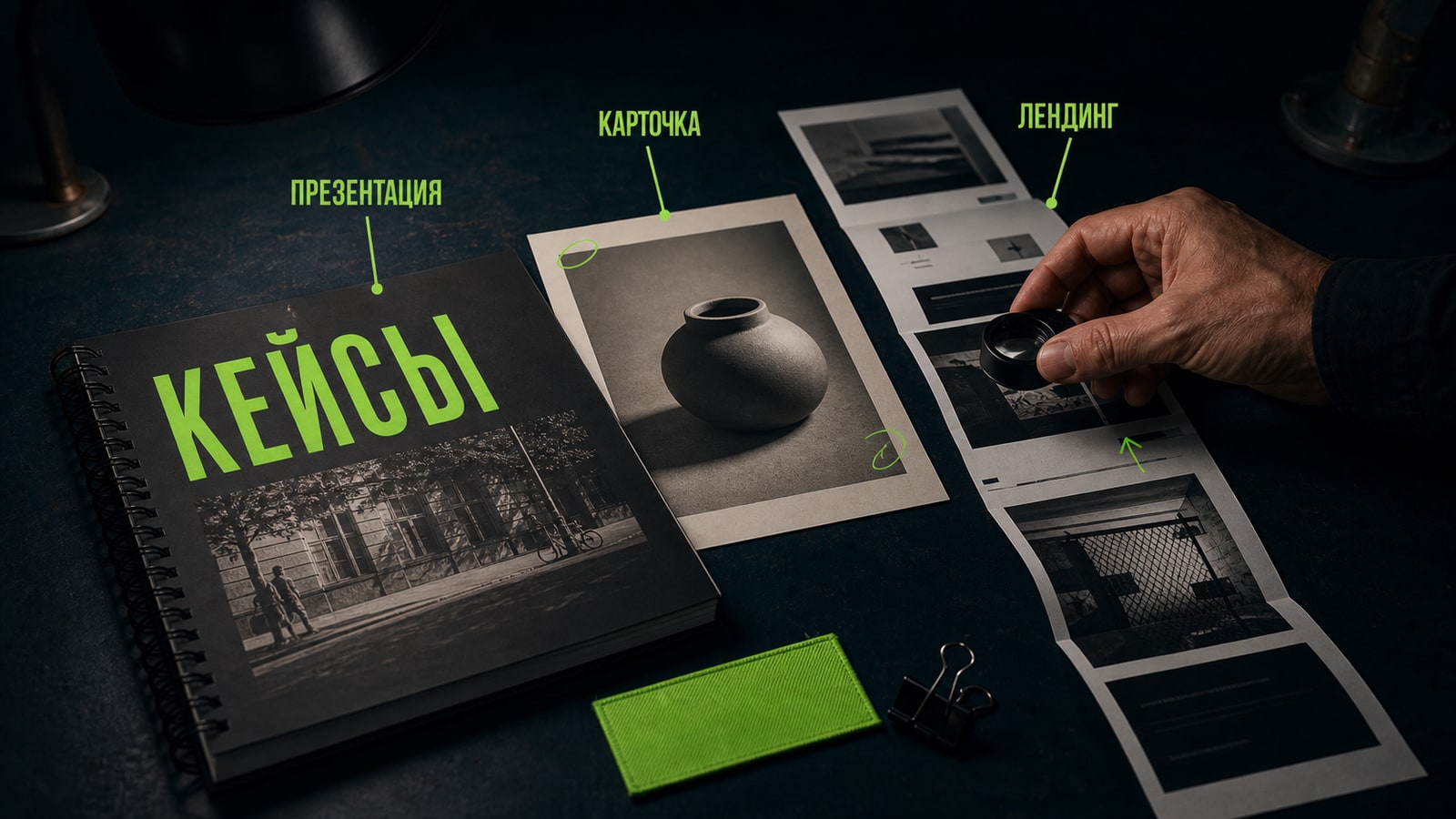 Соберите три кейса для портфолио