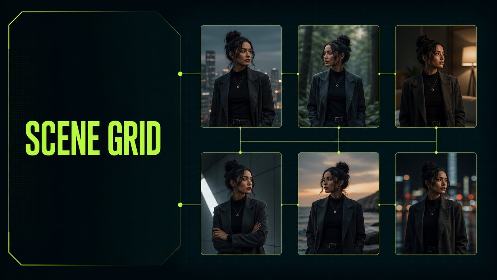 Lock scenes as a grid, not a mood