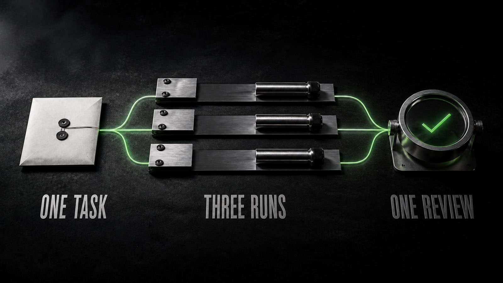 Run the same task under the same conditions