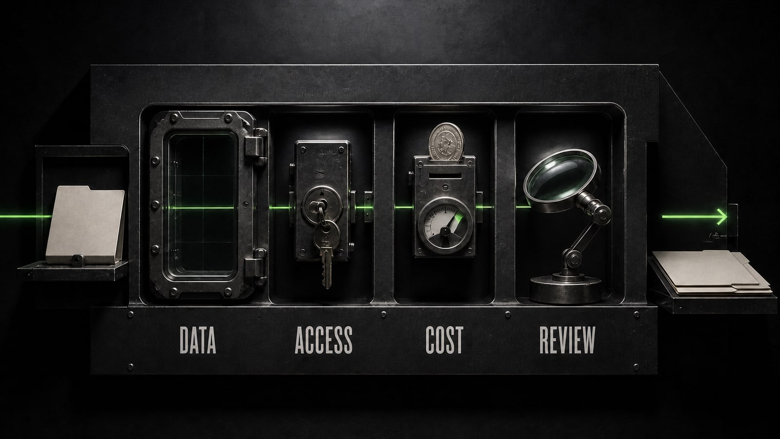 Check data, access, cost, and human review