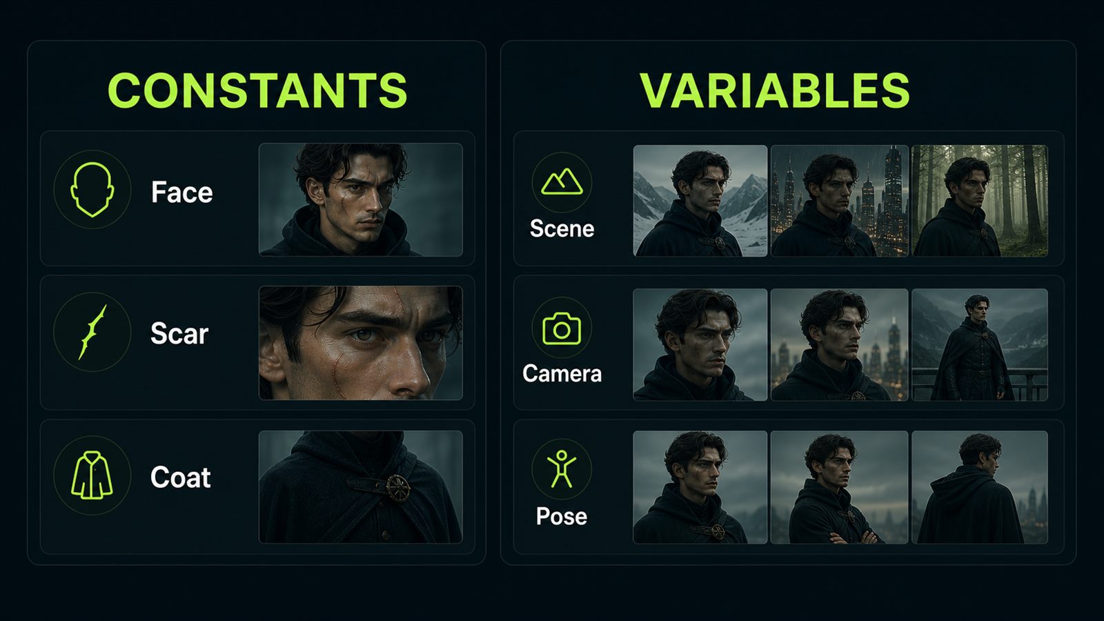 Separate constants from variables