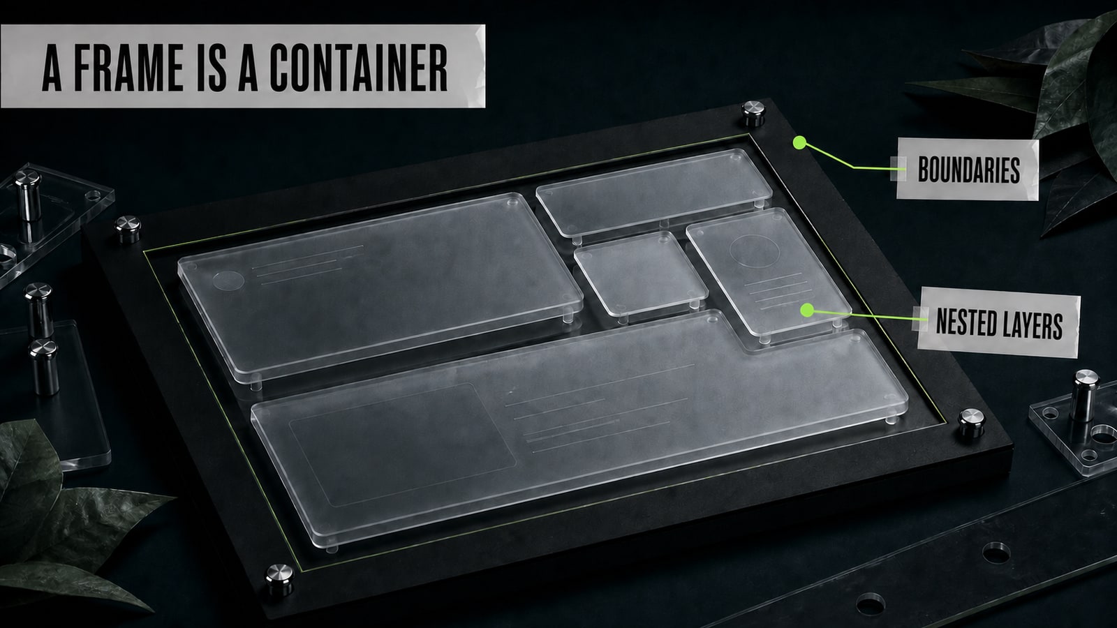Start with frames and a readable layer structure