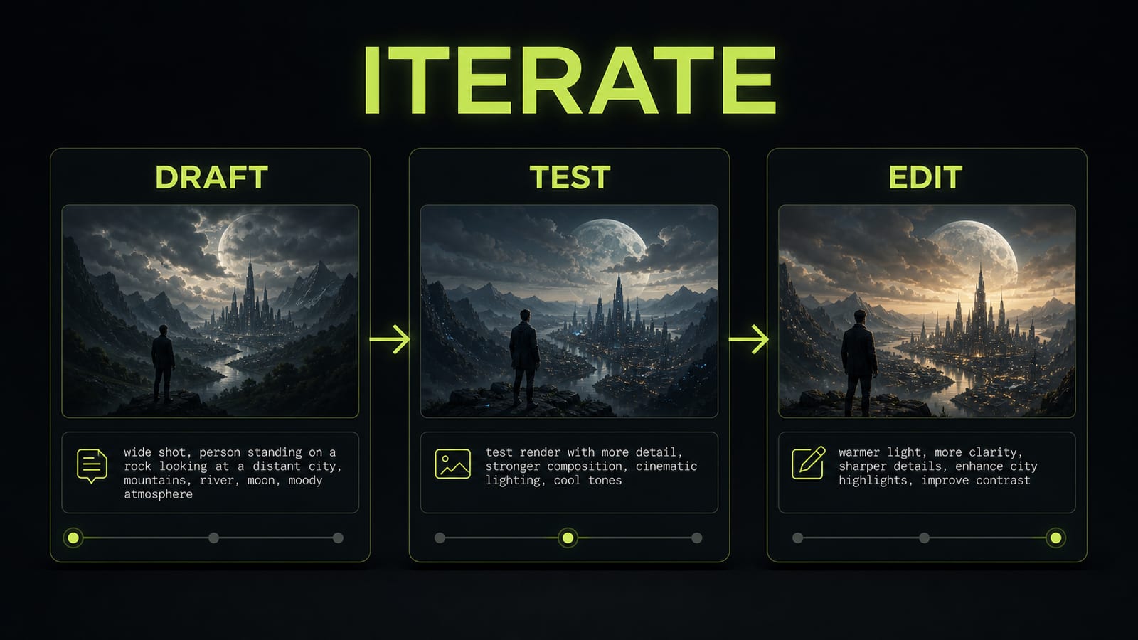 Iterate on one axis at a time