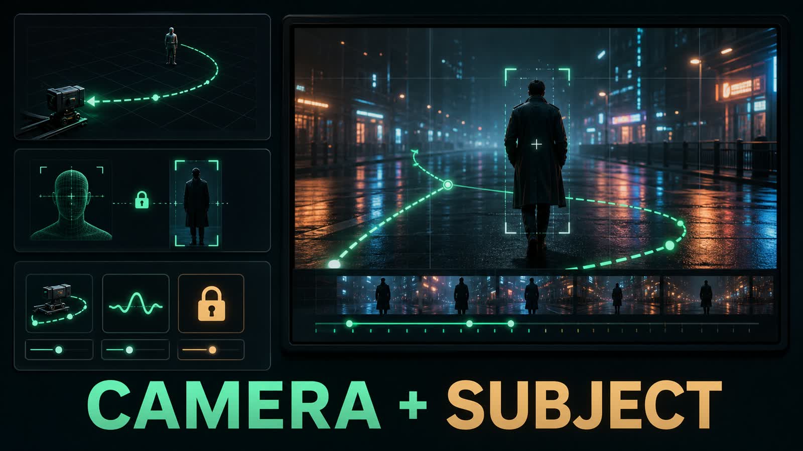 Lock camera, motion, and subject together