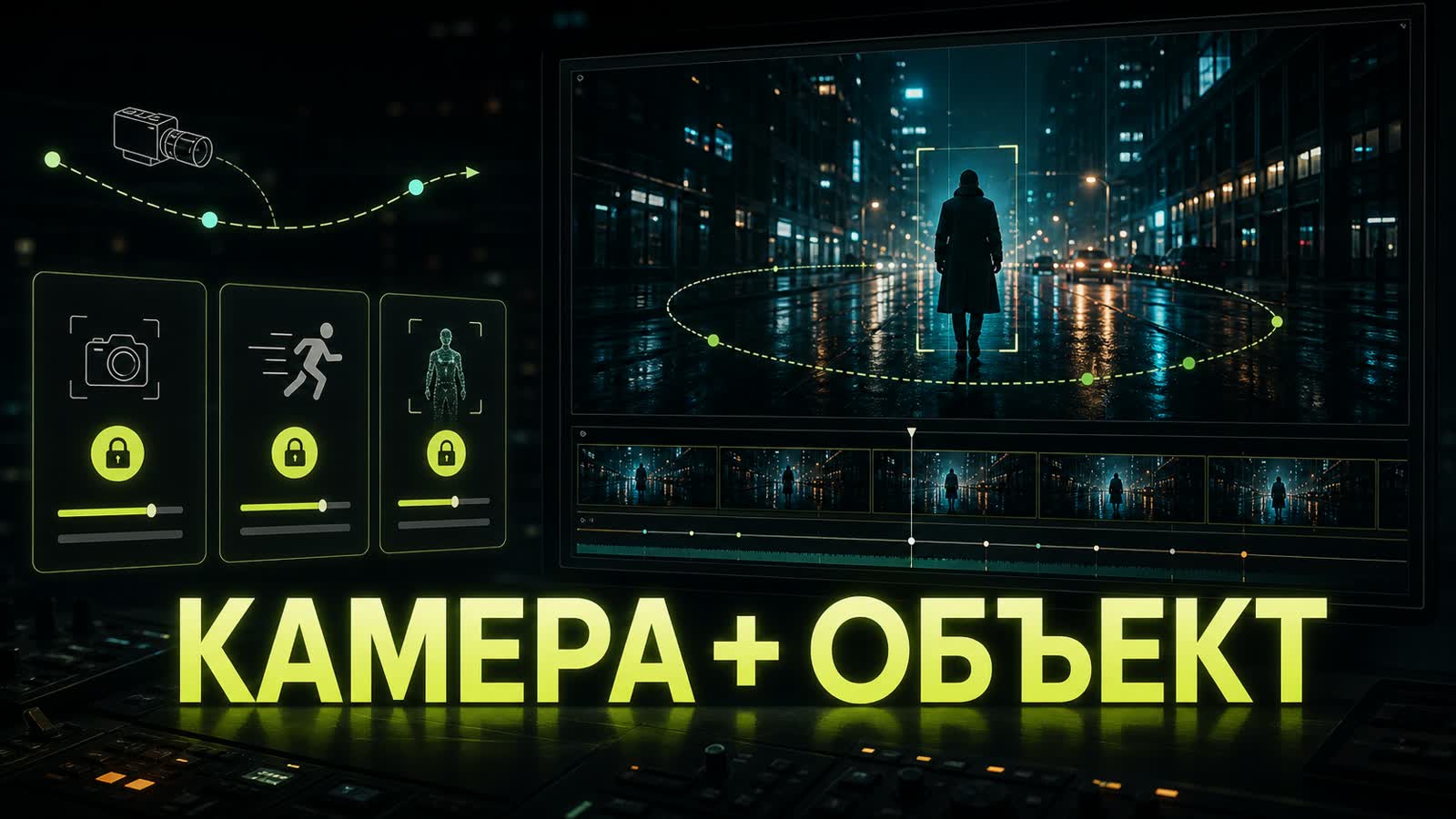 Фиксируйте камеру, движение и объект вместе