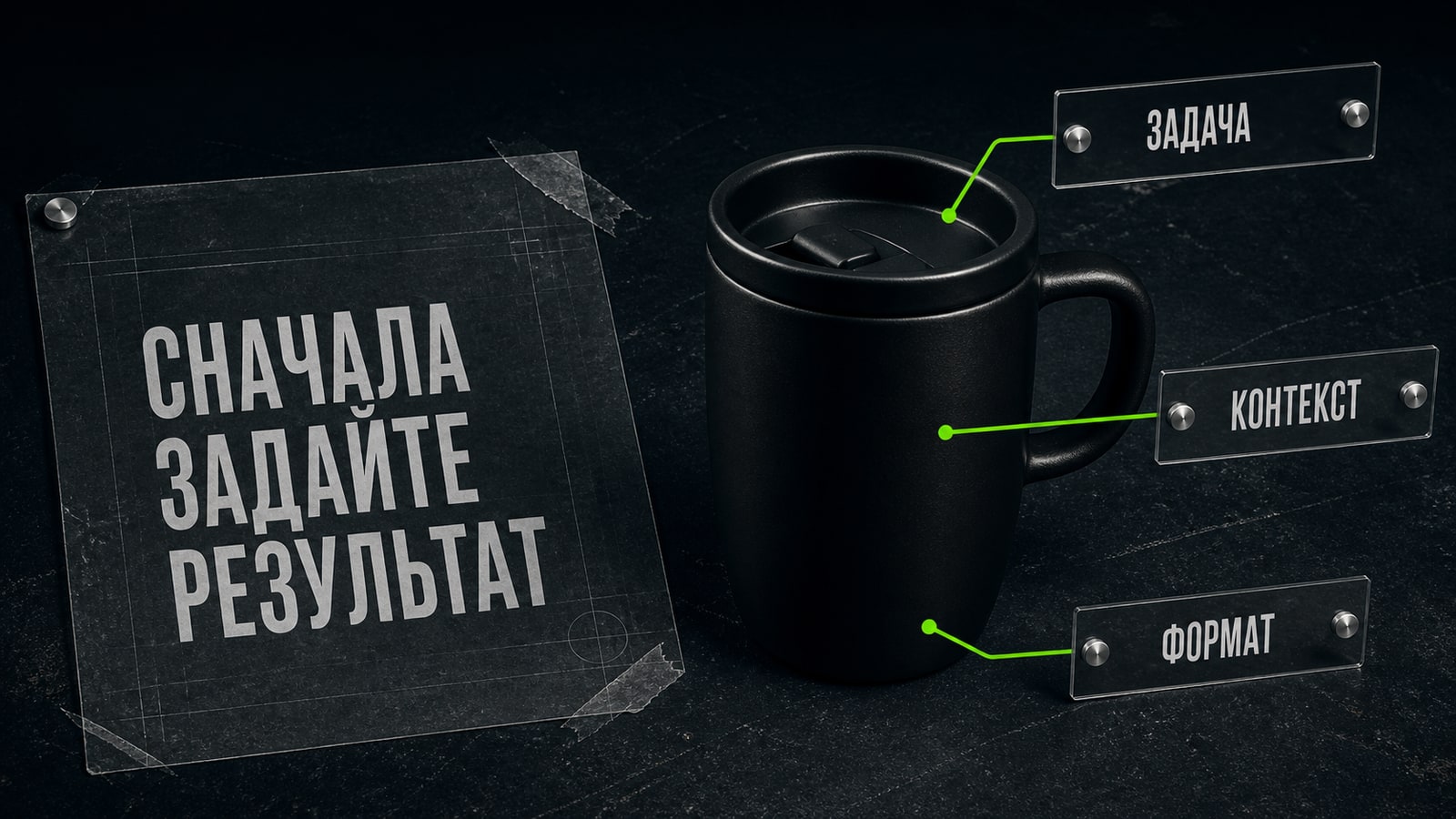 Сначала определите результат и способ проверки