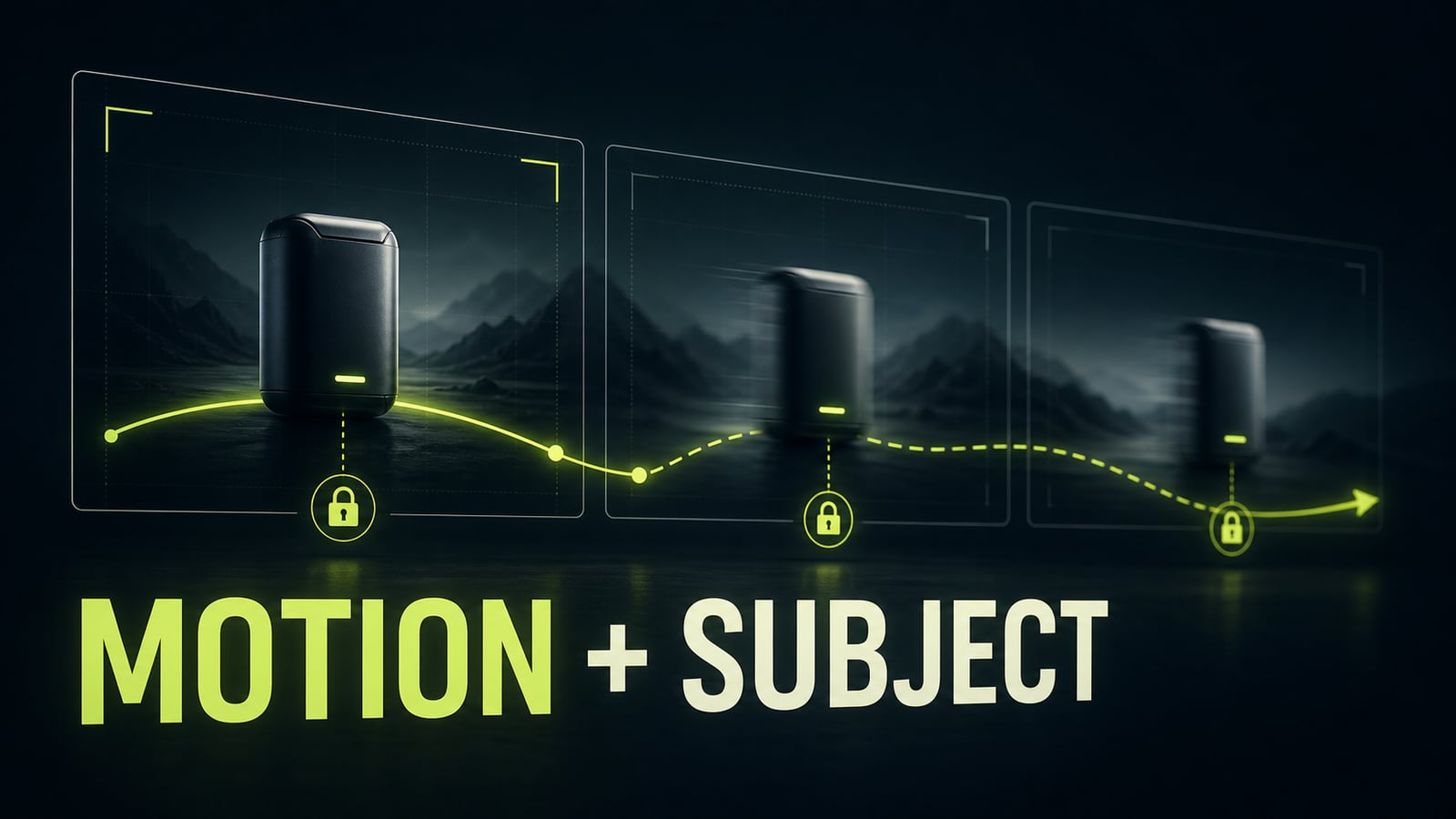 Lock subject continuity next to motion
