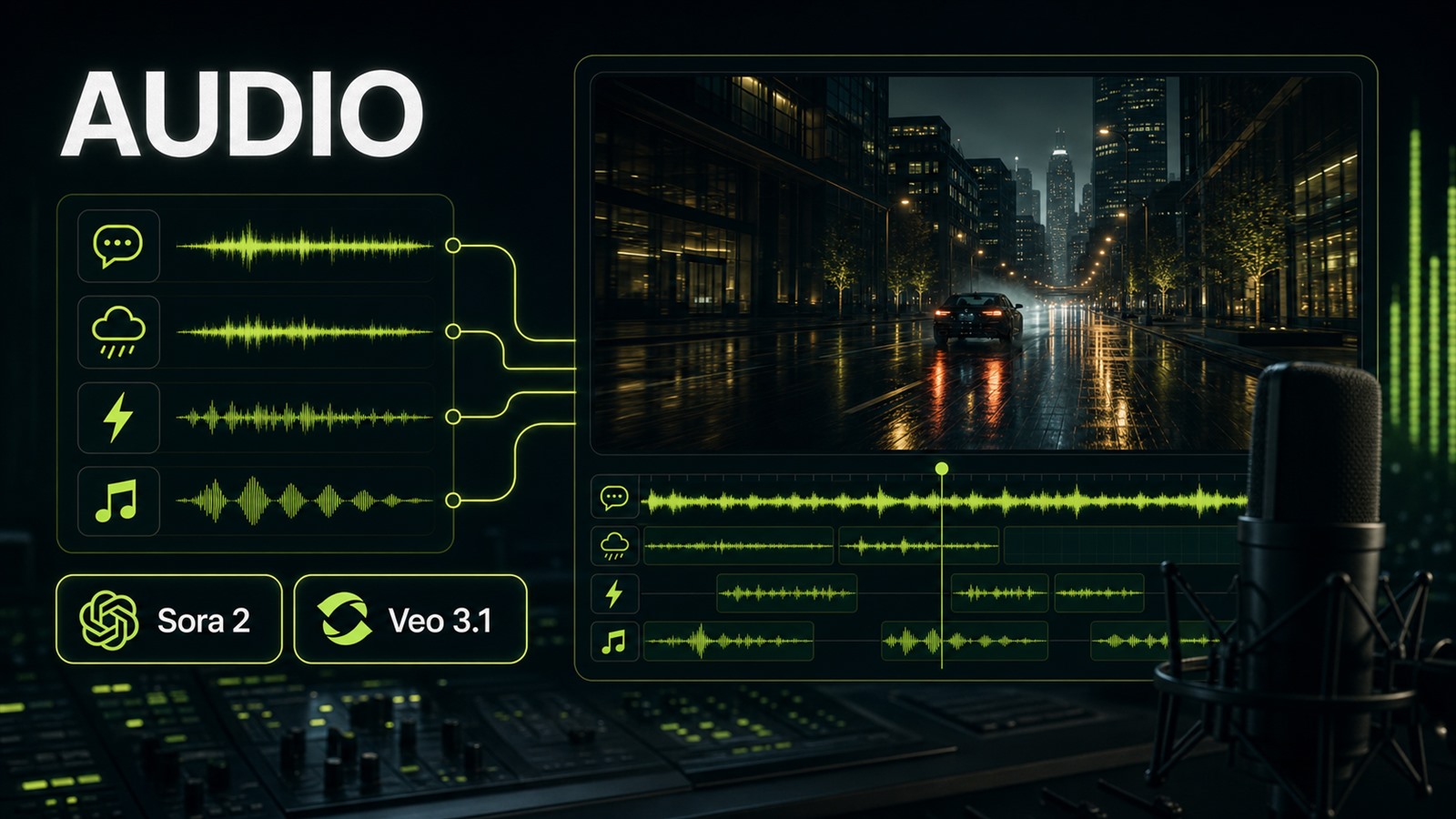 Separate visual prompt from the audio layer